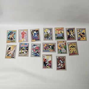 1991 IMPEL DC COMICS CARD LOT of 15 Cards WONDER WOMAN Hawkman Flash Booster etc